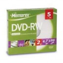 Support de stockage Memorex DVD-RW 4,7 Go x 5 (854614-05C)