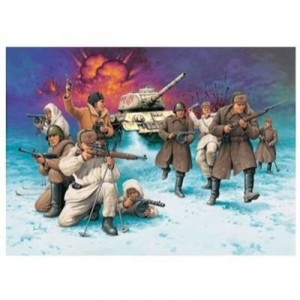 Revell - 3203 - Maquette Militaire - Set:T-34/85 and Infant. Russe Hiver