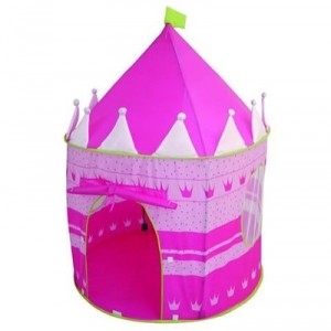 roba - 69001 - Tente de jeu Château, en polyester, structure stable avec tiges en fibre de verre, 1 ...
