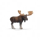 Schleich - 14619 - Figurine - Animaux - Élan Mâle