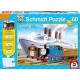 Schmidt Spiele Schmidt - 55406 - Puzzle - Enfant - Près des Bateaux + Toby - 60 Pièces