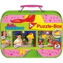 Schmidt Spiele Schmidt - 55595 - Puzzle - Enfant - Bibi Blocksberg - Coffret - 2 x 60 - 2 x 100 Pièces