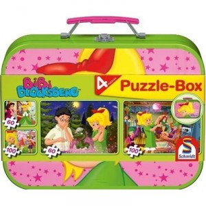 Schmidt Spiele Schmidt - 55595 - Puzzle - Enfant - Bibi Blocksberg - Coffret - 2 x 60 - 2 x 100 Pièces