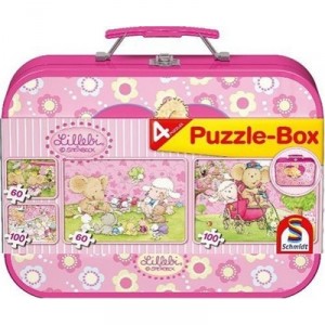 Schmidt Spiele Schmidt - 55598 - Puzzle - Kids - Lillebi - Box - 2 x 60 - 2 x 100 pieces