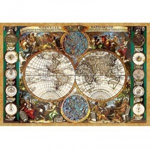 Schmidt Spiele Schmidt - 58257 - Puzzle - 1500 Pièces - Carte Mondiale Antique