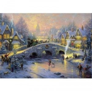Schmidt Spiele Schmidt - 58450 - Puzzles - Village Hiver - 1000 Pièces