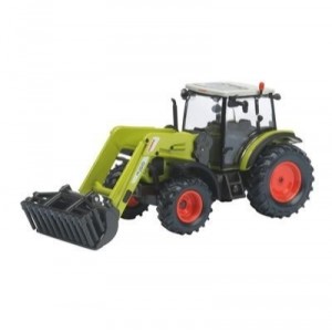 Schuco - SCHU25597 - Miniature Vehicle - Tractor Claas Axos 330 with front loader Fl 100 - Ech ...