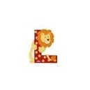 Trudi Sevi - 81612 - Jouet en Bois - Lettre L Lion