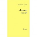 Journal T.2 , 1974-1986 - Matthieu Galey
